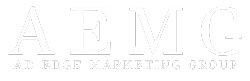 Ad Edge Marketing Group horizontal logo in black text.